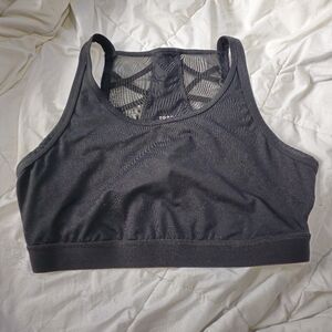 Torrid 2X Black Lattice and Mesh Sports Bra